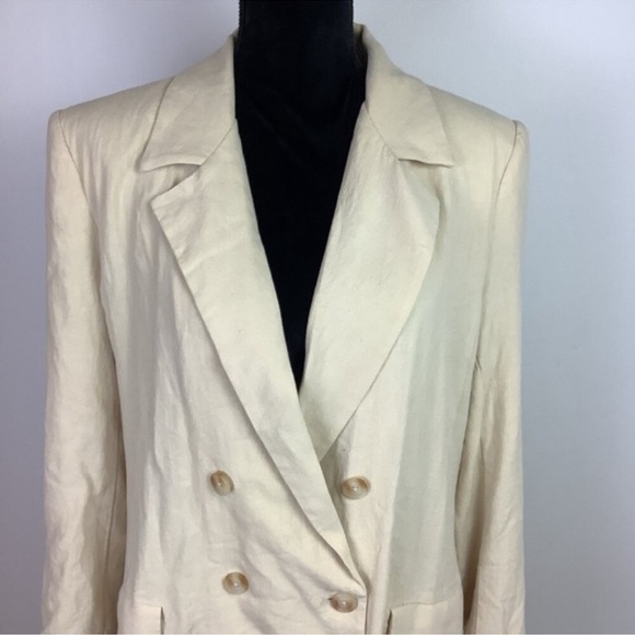FREE PEOPLE cream Olivia Blazer: Worn once - Picture 4 of 4